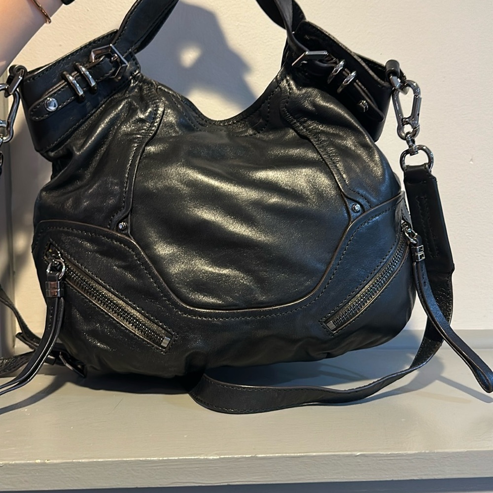 Oryany Black Leather Women's Bag